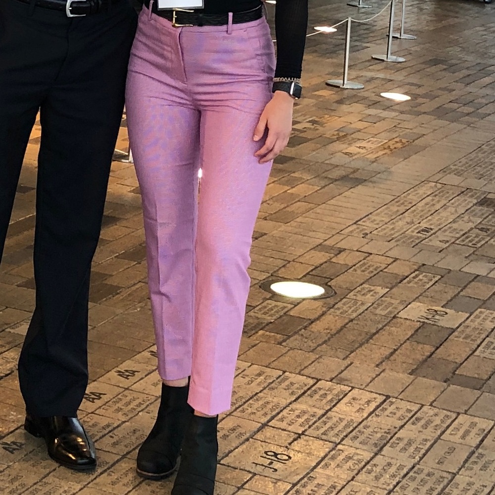 JCrew pink suit